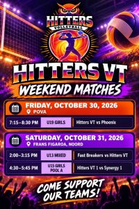 Hitters VT Weekend Matches Flyer
