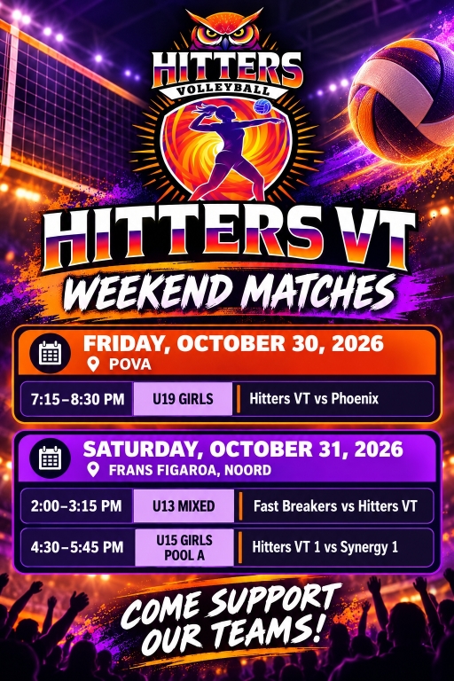 Hitters VT Weekend Matches Flyer